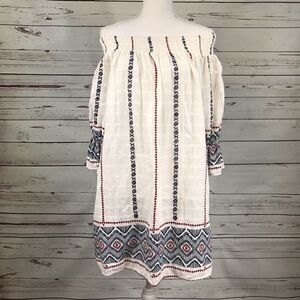 Paper Heart Striped Boho Tunic dress Size Medium